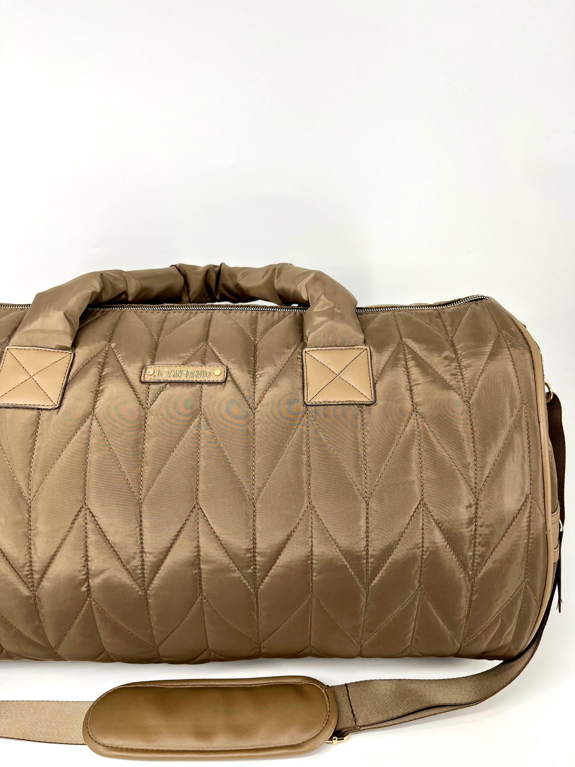Travel Duffel Bag - Quilted Nylon Weekender Bag
